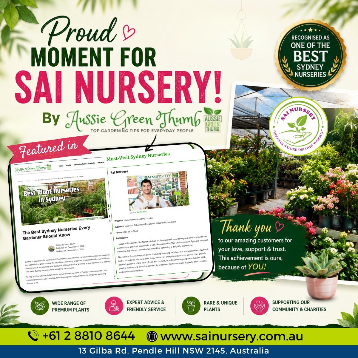 Proud Moment for Sai Nursery