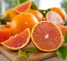 Cara Cara orange cut open showing vibrant pink red flesh
