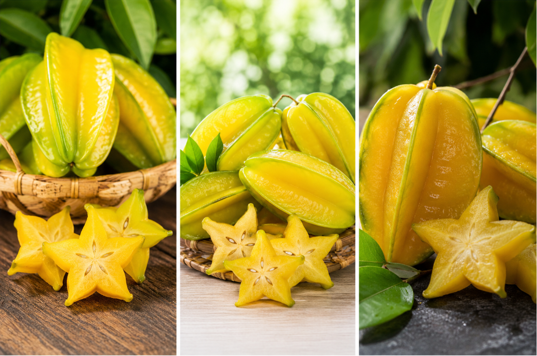 Arkin starfruit Averrhoa carambola tropical fruit tree star shaped fruit